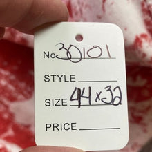 Load image into Gallery viewer, FWDR Denim Jeans Mens 44x32 Red Splatter Hip Hop Skater Streetwear Festival
