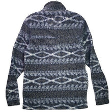 Load image into Gallery viewer, Alpine Sherpa Jacket Mens Small Quarter Zip Pull Over Geometric Outdoors Preppy
