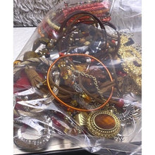 Load image into Gallery viewer, Mystery Jewelry Bag Boho Hippie Themed Clean Wearable Pieces Over 1.5 lbs
