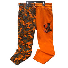 Load image into Gallery viewer, Civilized Pants Womens 2XL Grunge HipHop Color Block Zip Ankle Orange Camo

