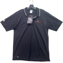 Load image into Gallery viewer, Adidas Shirt Mens Small Black ClimaLite Golf Polo MVP Logo Athleisure NWT
