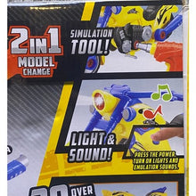 Load image into Gallery viewer, Take Apart Motorcycle Toy Drill 2 in 1 Model Change Lights Sounds 20 Pieces
