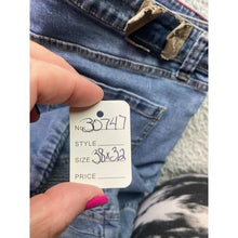 Load image into Gallery viewer, Smoke &amp; Ash Jeans Mens 38x32 Distressed Thrashed Grunge Moto Everyday Streetwear
