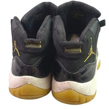 Load image into Gallery viewer, Nike Air Jordan 11 Shoes Mens 8.5 Retro Black Gold Jumpman Basketball 378037-007
