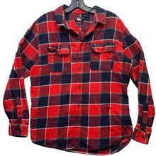 Load image into Gallery viewer, Quiksilver Flannel Shirt Mens Medium Plaid Preppy Academia Outdoors Coastal
