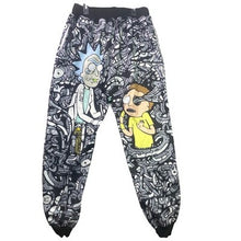 Load image into Gallery viewer, Yeezzi Rick and Morty Pants Mens 2XL Joggers AOP Doodle Graphic Streetwear
