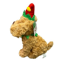 Load image into Gallery viewer, Christmas Dog Pet Toy 9" Squeaker Crinkle Ears Elf Hat Collar Metro Pawlin
