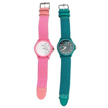 Load image into Gallery viewer, Lot of 2 Geneva Watches Womens Braided Band Pink Teal NEW
