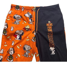 Load image into Gallery viewer, Snoopy Halloween Pajama Pants Womens Medium AOP Color Block Ghosts Mummy

