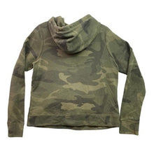 Load image into Gallery viewer, Abercrombie &amp; Fitch Hoodie Womens Medium Camouflage Spell Out Grunge Pull Over
