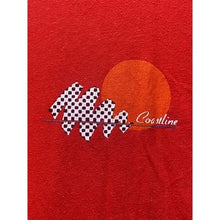 Load image into Gallery viewer, Vintage Coastline Shirt Mens Men Red Single Stitch Checkerboard Skater Costal
