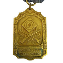 Load image into Gallery viewer, Vintage 1936 Garden City Rifle Assn Team Medal  Award Shooting
