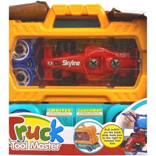 Load image into Gallery viewer, Semi-Truck Trailer Playset Lights Music Racecar Toy Toolbox Kids 3+ 36 Pieces
