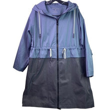 Load image into Gallery viewer, BERNARDO Jacket Womens Large Colorblock Weatherproof Hooded 39" Long Outdoors
