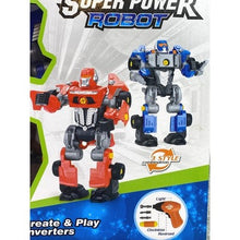 Load image into Gallery viewer, Super Power Robot 3 in 1 Action Figure Imagination Educational Convertible
