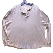Load image into Gallery viewer, Eddie Bauer Shirt Mens 2XL Taupe Henley Long Sleeve Shirt Casual Pullover Preppy

