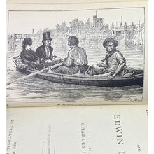 Load image into Gallery viewer, Antique Charles Dickens Barnaby Rudge Edwin Drood Hardcover Book 1870's
