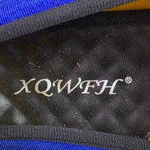 Load image into Gallery viewer, XQWFH Loafers Mens 9 Blue Velvet Gold Studded Dress Shoes Slip On
