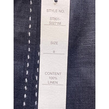 Load image into Gallery viewer, Vintage Richard Malcolm Skirt Womens Size 8 Linen Pencil Side Zipper Black NWT
