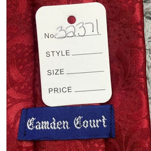Load image into Gallery viewer, Camden Court Necktie Red Designers Basketball Paisley AOP
