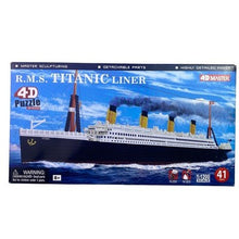 Load image into Gallery viewer, RMS Titanic 3D Puzzle Liner 1:1200 Scale Model Kit 41 Parts 4D Master NIB
