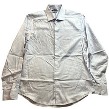 Load image into Gallery viewer, TailorByrd Shirt Mens Large Contrast Cuff Preppy Academia Career Light Blue
