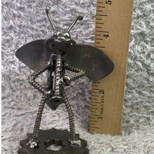 Load image into Gallery viewer, Bee Metal Art Sculpture Steampunk Nuts Bolts Figure Clarinet Collectible
