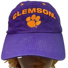 Load image into Gallery viewer, Clemson Tigers Hat Adult Adjustable NCAA Headwear Purple Orange Baseball Cap
