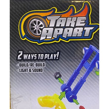 Load image into Gallery viewer, Take Apart Motorcycle Toy Drill 2 in 1 Model Change Lights Sounds 20 Pieces
