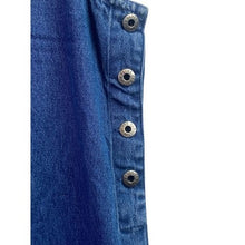 Load image into Gallery viewer, Carolina Blues Dress Womens 14 Denim Embroidered Patchwork Teachercore 45&quot; Long
