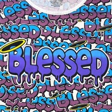 Load image into Gallery viewer, On Fire Dress Womens Large Blessed Graffiti Ruched Side Bodycon AOP Streetwear

