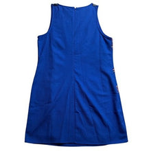 Load image into Gallery viewer, Flying Tomato Dress Womens Large Blue Embroidered Sleeveless Festival Mature
