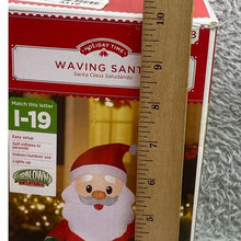 Load image into Gallery viewer, Inflatable Santa Claus Holiday Time 4FT Christmas Outdoor Indoor Lights Up Decor
