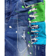 Load image into Gallery viewer, Rutherford Shorts Mens 36 Distressed Thrashed AOP Slim Streetwear Skater Grunge
