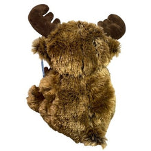 Load image into Gallery viewer, Moose Plush With Baby Mama Calf Stuffed Animal 11"
