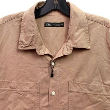 Load image into Gallery viewer, ZARA Shirt Mens Large Preppy Academia Career Office Minimalist Everyday NWOT
