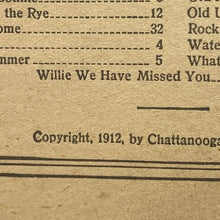 Load image into Gallery viewer, 1912 Cardui Song Book Chattanooga Quack Medicine Company Vintage Sheet Music
