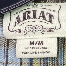Load image into Gallery viewer, Ariat Shirt Womens Medium Plaid Snap Studded Western Country Festival Streetwear
