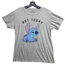 Load image into Gallery viewer, Disney Lilo &amp; Stitch Shirt Womens Medium AOP Spell Out Funny Everyday Streetwear

