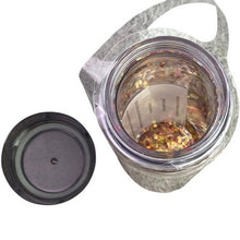 Load image into Gallery viewer, Harry Potter Tumbler Marauders Map Glitter Cup Screw Off Lid NIB
