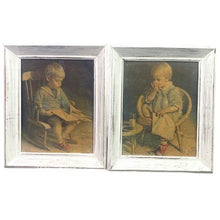 Load image into Gallery viewer, Lot of 2 Vintage Prints Framed James Ingwersen Shabby Chic
