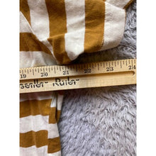 Load image into Gallery viewer, Armani Exchange Shirt Womens Extra Large Gold White Striped Academia Casual

