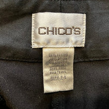 Load image into Gallery viewer, Chico's Pants Womens 2 Black Old Money Preppy Academia Stretch Casual Business
