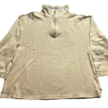 Load image into Gallery viewer, Izod Sweater Mens 2XL Khaki Grunge Preppy Academia Streetwear Quarter Zip
