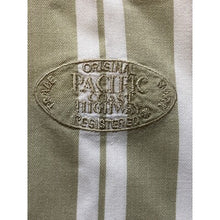 Load image into Gallery viewer, Pacific Coast Highway Shirt Mens Medium Striped Short Sleeve White &amp; Taupe
