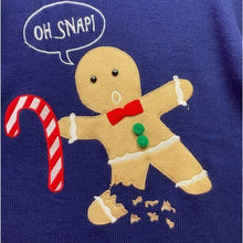 Load image into Gallery viewer, Ugly Christmas Sweater Womens Large Stripes Festival Pull Over Gingerbread
