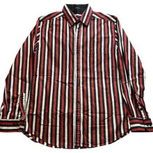 Load image into Gallery viewer, Indian Terrain Shirt Mens Large Striped Button Brushpopper Preppy Academia
