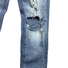 Load image into Gallery viewer, KanCan Jeans Womens 7/27 Distressed Thrashed Splatter Grunge Streetwear
