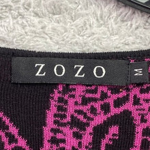Load image into Gallery viewer, Zozo Sweater Womens Medium Cardigan Floral Patchwork Festival Artsy Abstract
