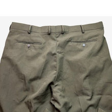 Load image into Gallery viewer, Bocaccio Uomo Pants Mens 44x32 Olive Green Preppy Academia Cuffed Office Career
